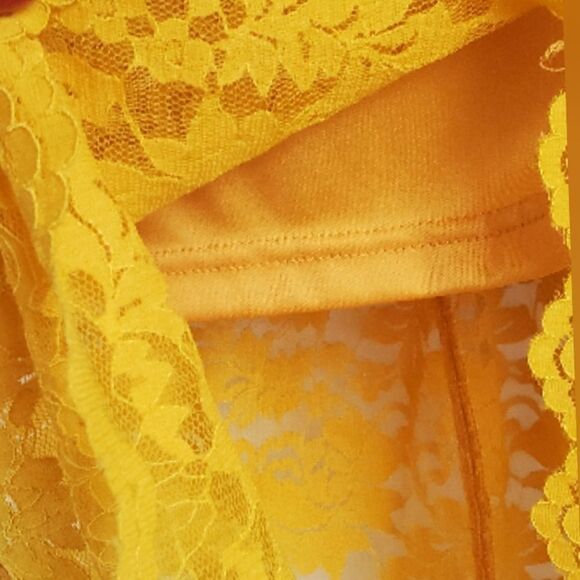 VICI Yellow Lace Dress - Picture 6 of 10